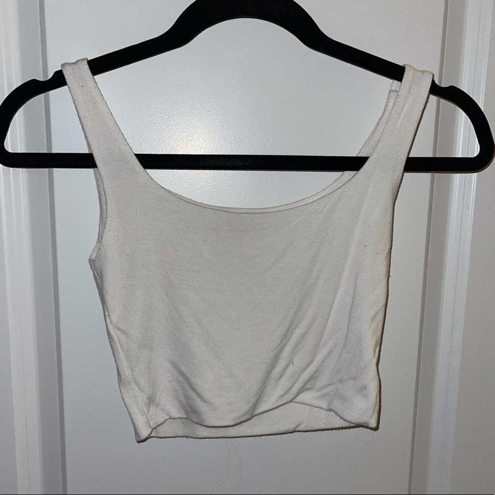 White Kendall & Kylie Crop Top